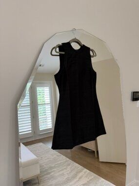 Julia Armory Nora Dresses Dupioni Silk, Blackm Size Small